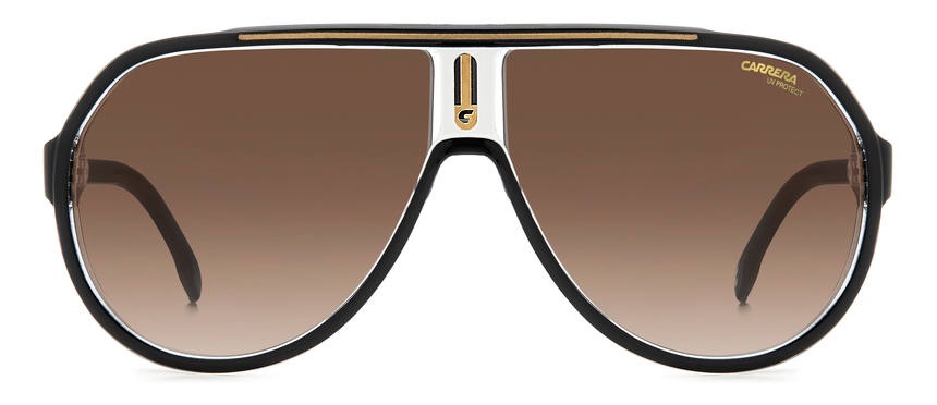 CARRERA-1057/S 2M2*HA BLACK GOLD(BROWN SHADED 64*11, Negro/Dorado, hi-res image number 1